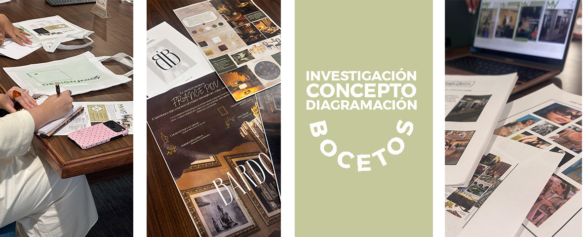Investigación, concepto, diagramación y bocetos durante MV Internado